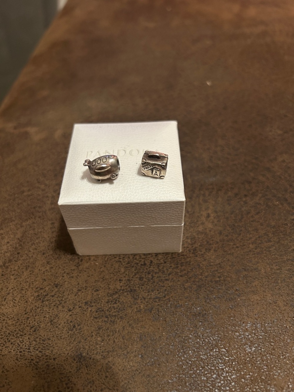 Pandora Silver Travel Charm Duo